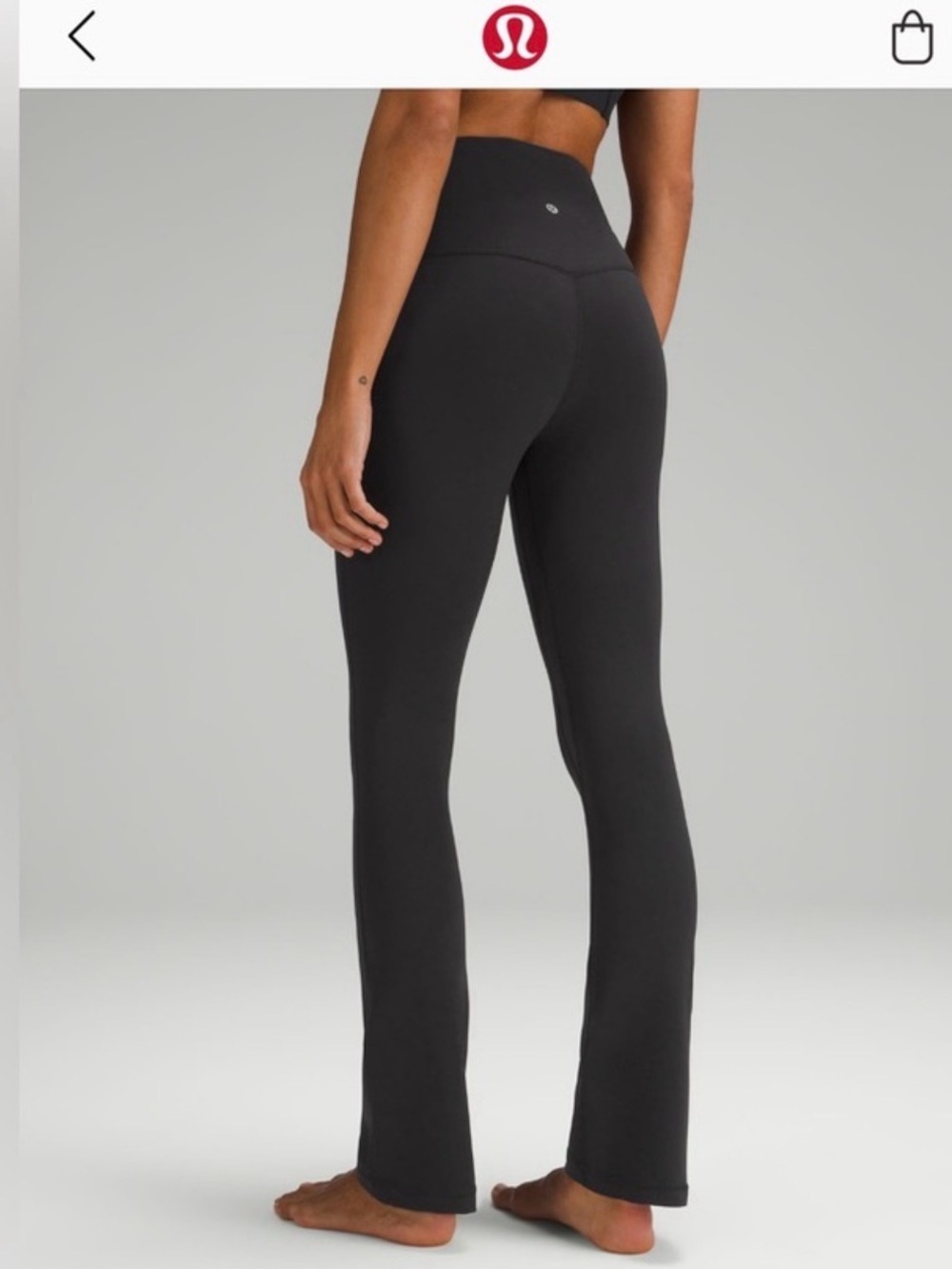 lululemon NWT Women’s High-Rise Black Align Mini Flare, Short, 10
